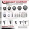 Service Caster 35 Inch Gray Polyurethane Swivel 58 Inch Threaded Stem Caster Set 2 Total Lock Brakes SCC-TSTTL20S3514-PPUB-58212-2-S-2 - alternate 4